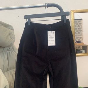 / ZARA - black velvet pants